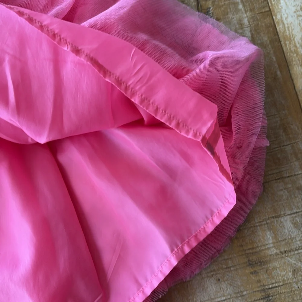 Gymboree Vibrant Pink Tulle Skirt size 8